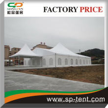 luxury marquee tent with glass door used for wedding and meeting